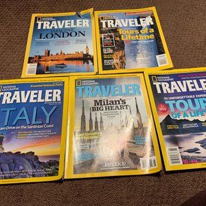 Lot of National Geographic Traveler Magazines